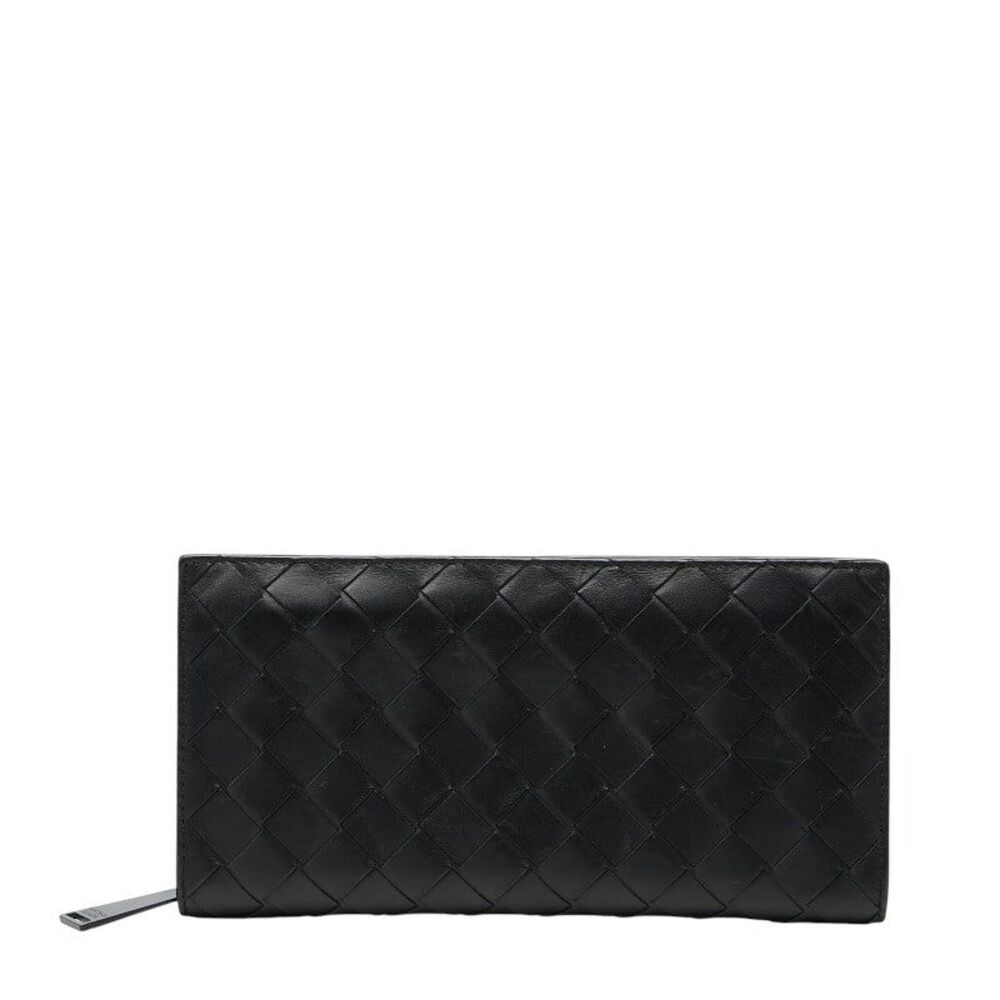 Bottega Veneta Intrecciato Round Zip Long Wallet